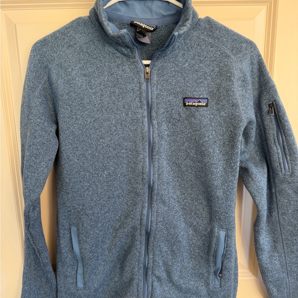 Patagonia Blue Fleece Jacket with Zip